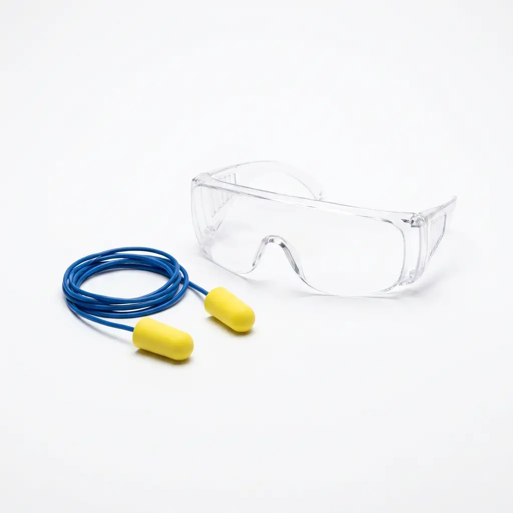 Kit protection : lunettes + bouchons anti-bruit